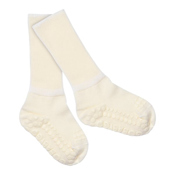 Go Baby Go - Stoppersocken in weiß für Kinder/Babys - Mädchen &amp; Jungen aus Wolle