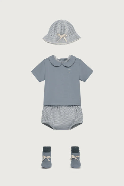 Gray Label - Baby Schuhe Bio-Baumwolle Blau Grau