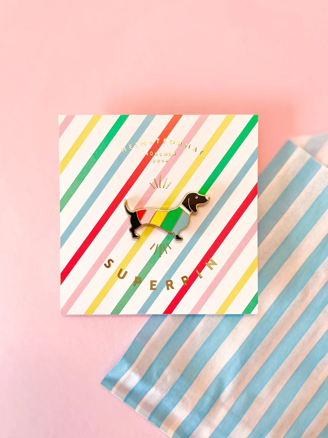 Heimatformat - Dackel-SuperPin bunt