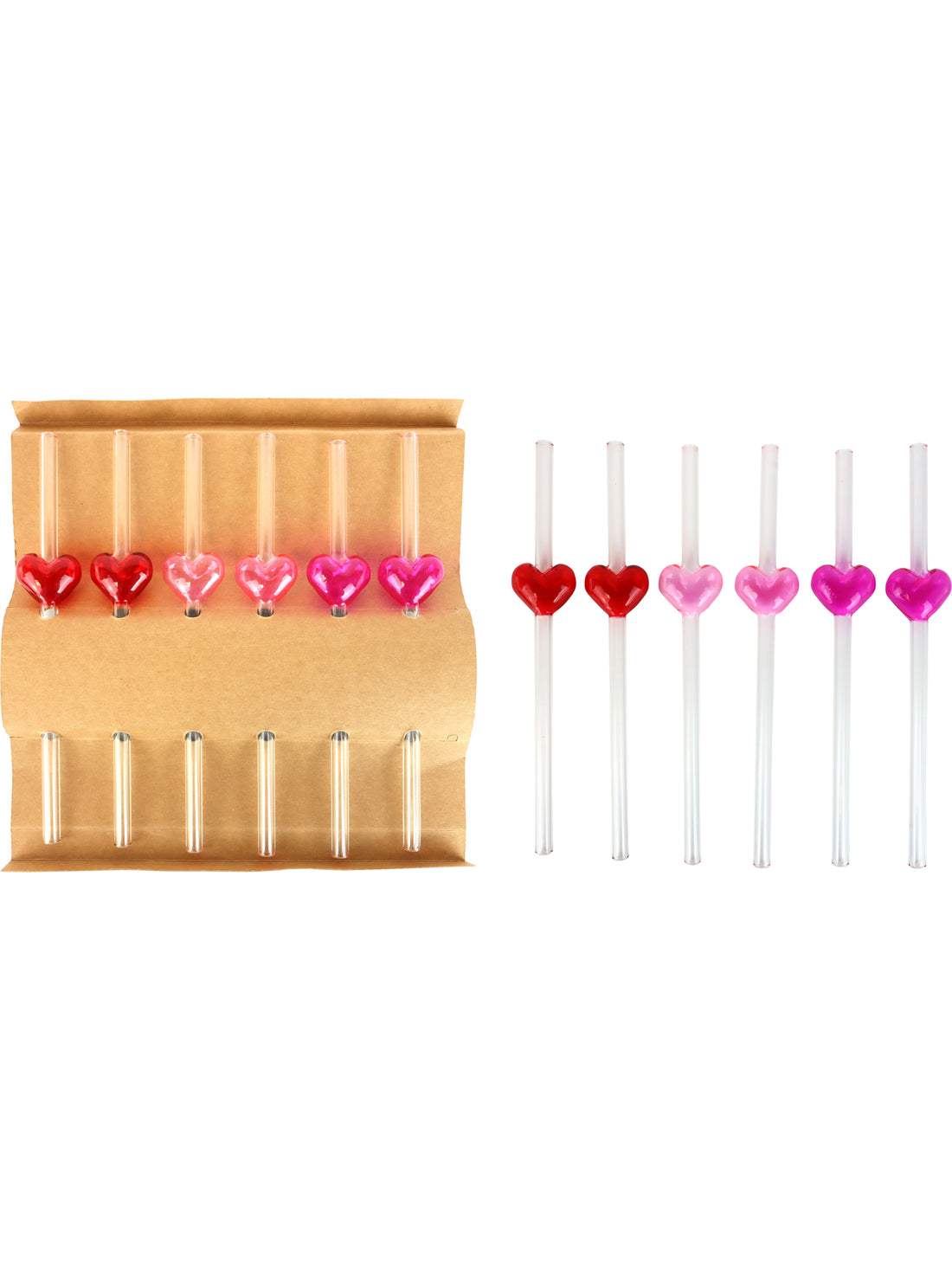 Hoff-Interieur - Glasstrohhalme Herz