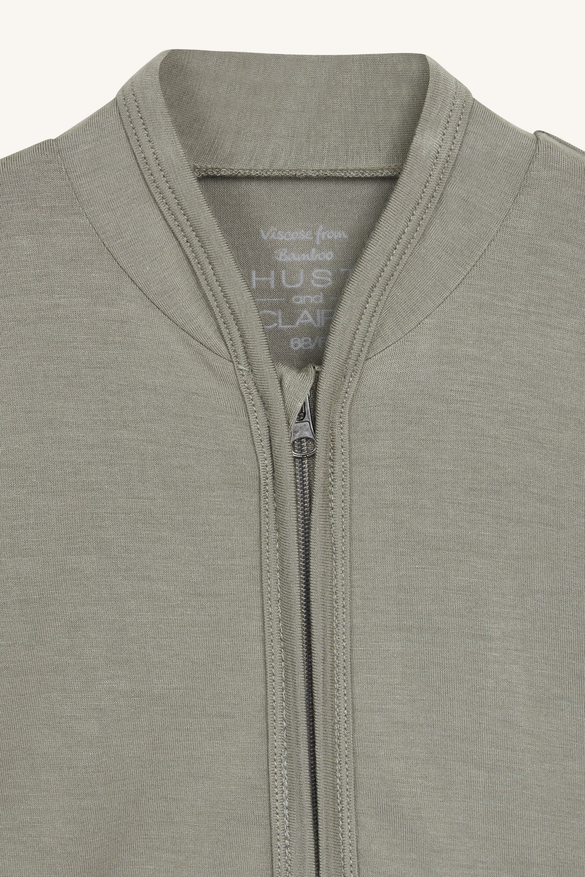 Hust &amp; Claire - Babyjacke Bambus braun mit Reißverschluss