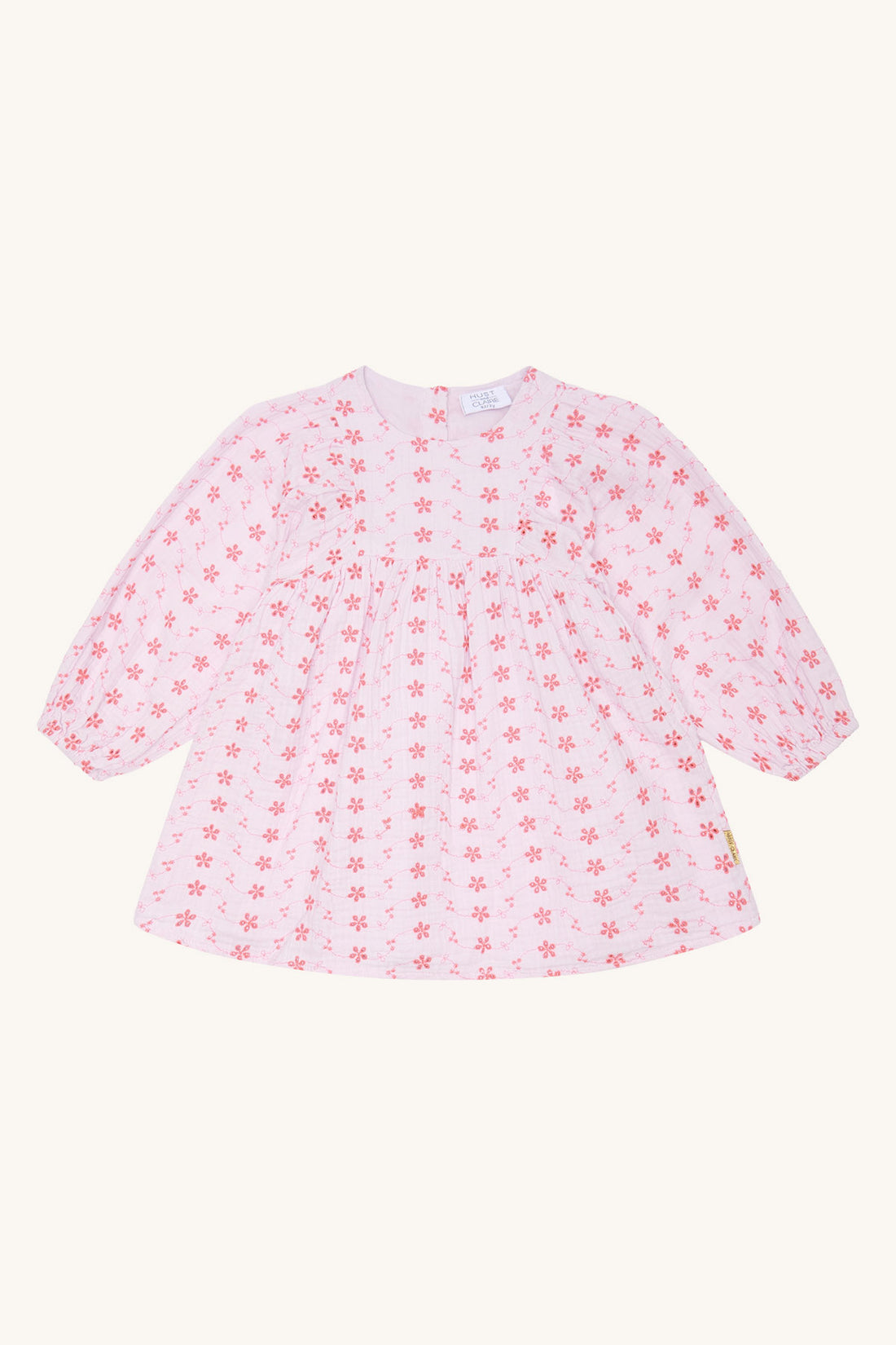 Hust & Claire - Mädchen Kleid Musselin flieder Blumen