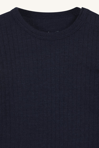 Hust &amp; Claire - Baby Body Wolle/ Seide dunkelblau