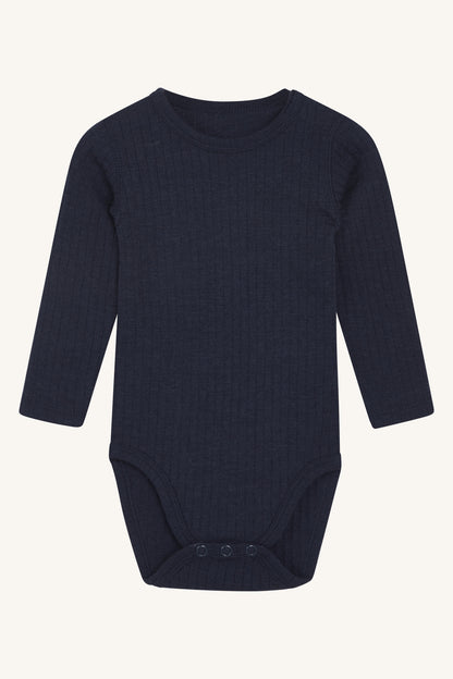 Hust &amp; Claire - Baby Body Wolle/ Seide dunkelblau