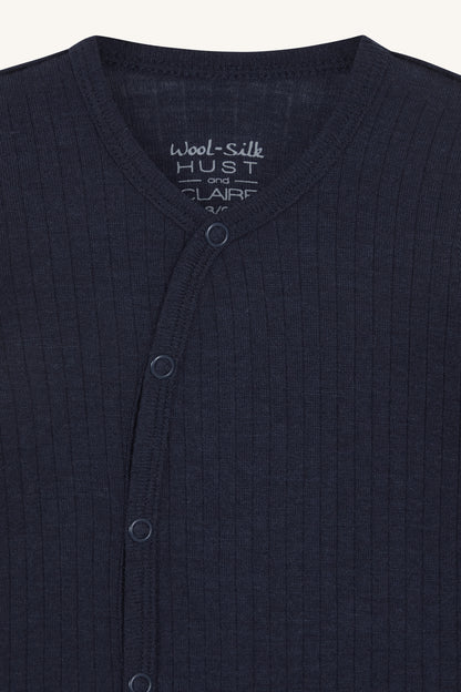 Hust &amp; Claire - Baby Srampler Wolle/ Seide dunkelblau