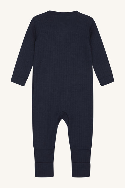 Hust &amp; Claire - Baby Srampler Wolle/ Seide dunkelblau