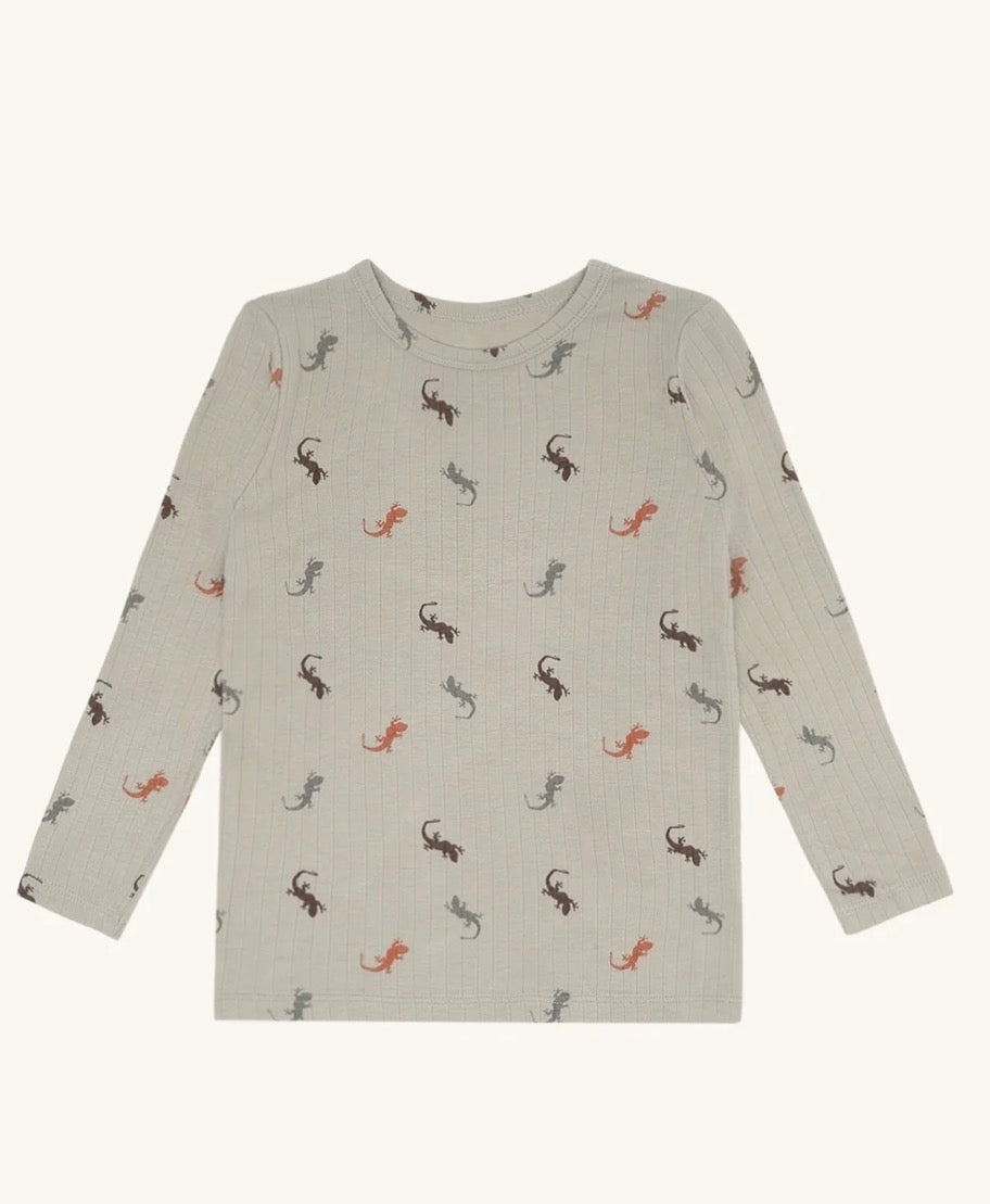Hust &amp; Claire - Kinder Langarmshirt „Lizards“ grün