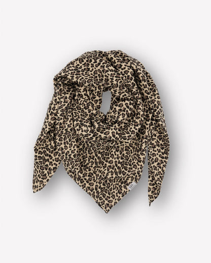 Hutch &amp; Putch - Musselintuch leoprint MINI &amp; ME