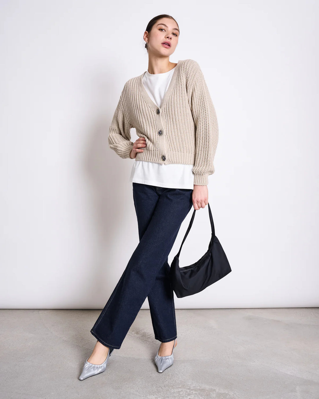 Jan ´n June - Strickjacke Lena beige Baumwolle (Bio)