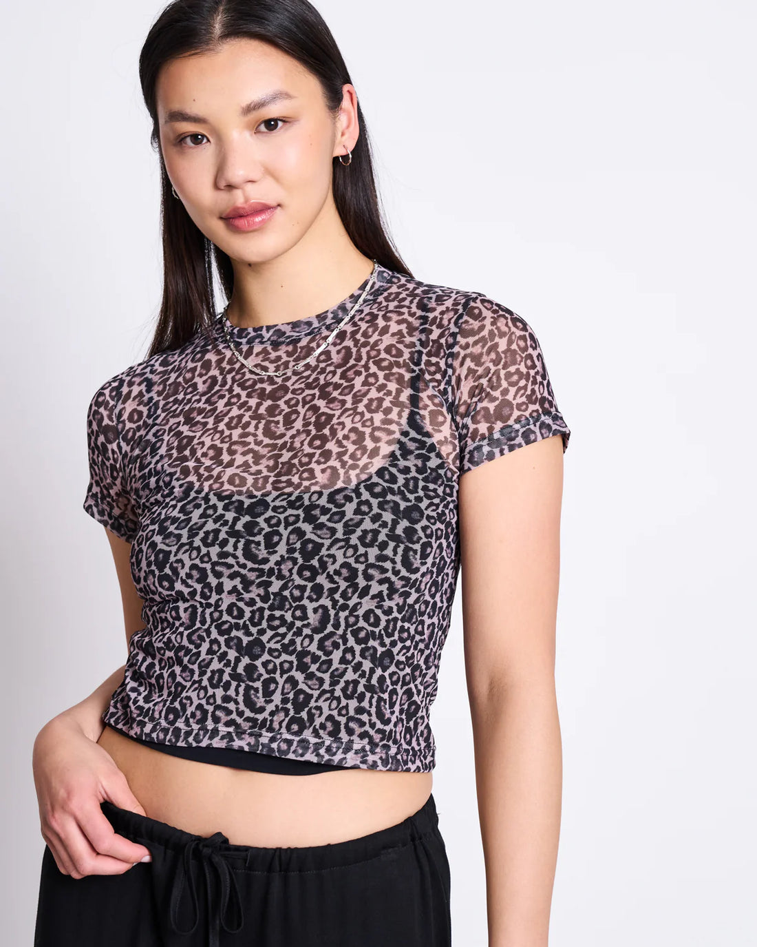 Jan ´n June - Mesh Top Evie leoprint