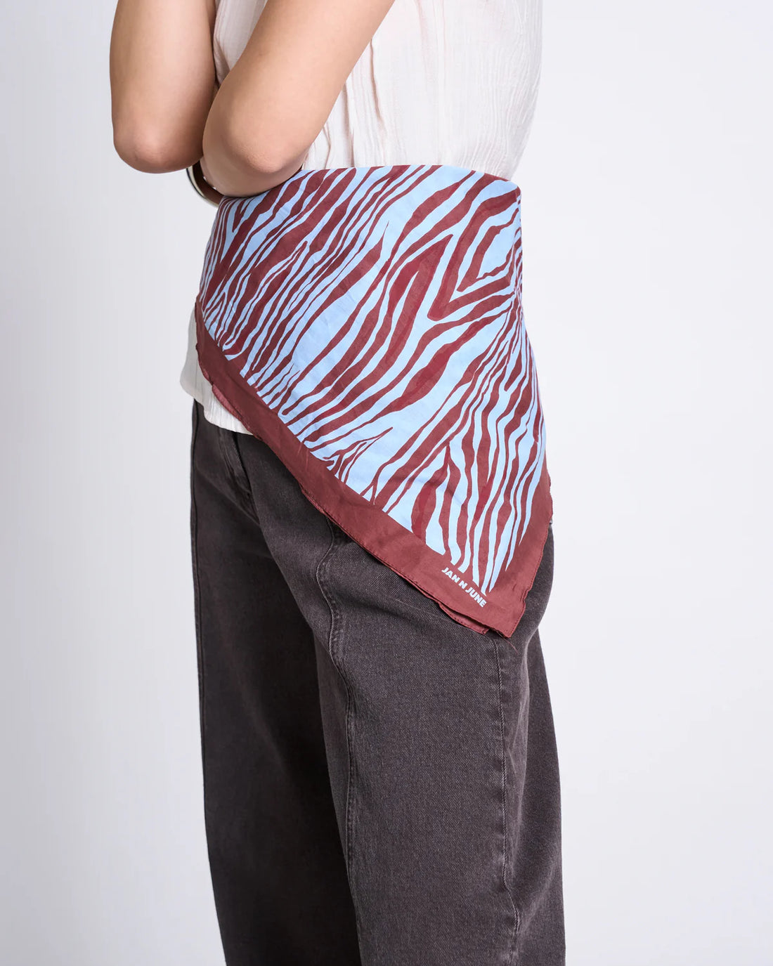 Jan ´n June - Damen Tuch "VAD" Zebra Blau