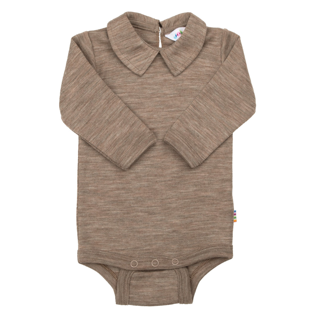 Joha - Baby Body beige langarm mit Kragen Wolle/Seide - Mädchen und Jungen