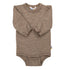 Joha - Baby Body beige langarm mit Rüschen Wolle/ Seide - Mädchen und Jungen