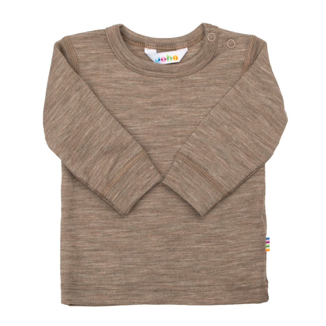 Joha - Kinder Langarmshirt Wolle/ Seide beige - Mädchen und Jungen