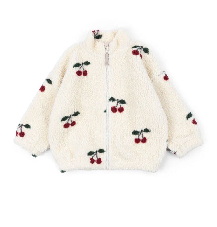 Konges Slojd - Baby Teddyjacke Kirschen