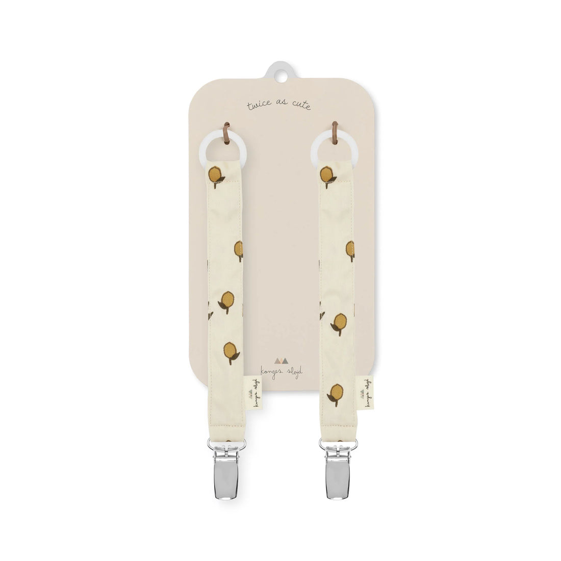 Konges Slojd - Baby Schnullerband Baumwolle (bio) Zitronen