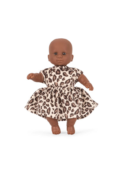 Konges Slojd -  Kleine Babypuppe, Outfit leoprint