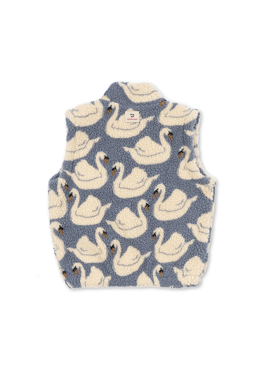 Konges Slojd - Jody Baby Teddyweste Schwäne