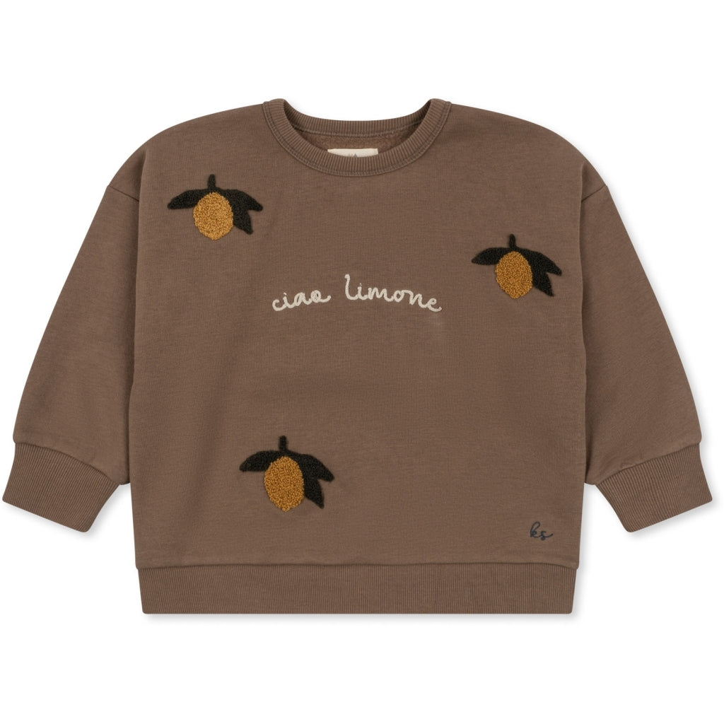 Konges Slojd - Kinder Sweatshirt Zitronen Biobaumwolle