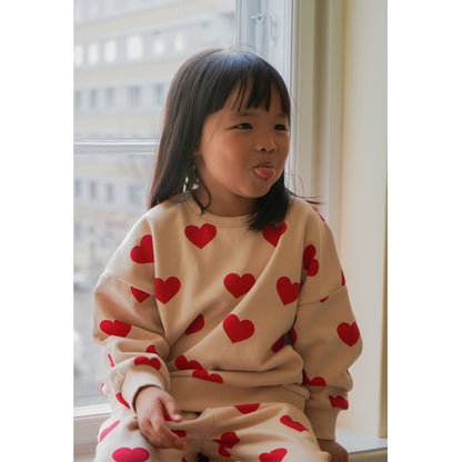 Konges Slojd - Baby Sweatshirt Biobaumwolle mit Herzen