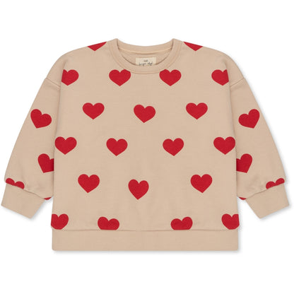 Konges Slojd - Baby Sweatshirt Biobaumwolle mit Herzen