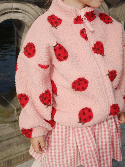 Konges Slojd - Teddyjacke mit Marienkäfer