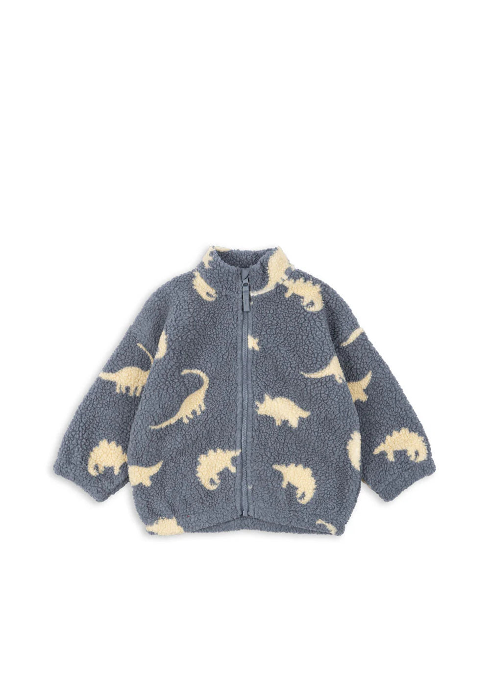 Konges Slojd - blaue Teddyjacke mit Dinos
