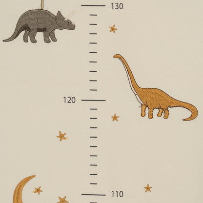 Konges Slojd -  bestickte Messlatte Baumwolle Dino
