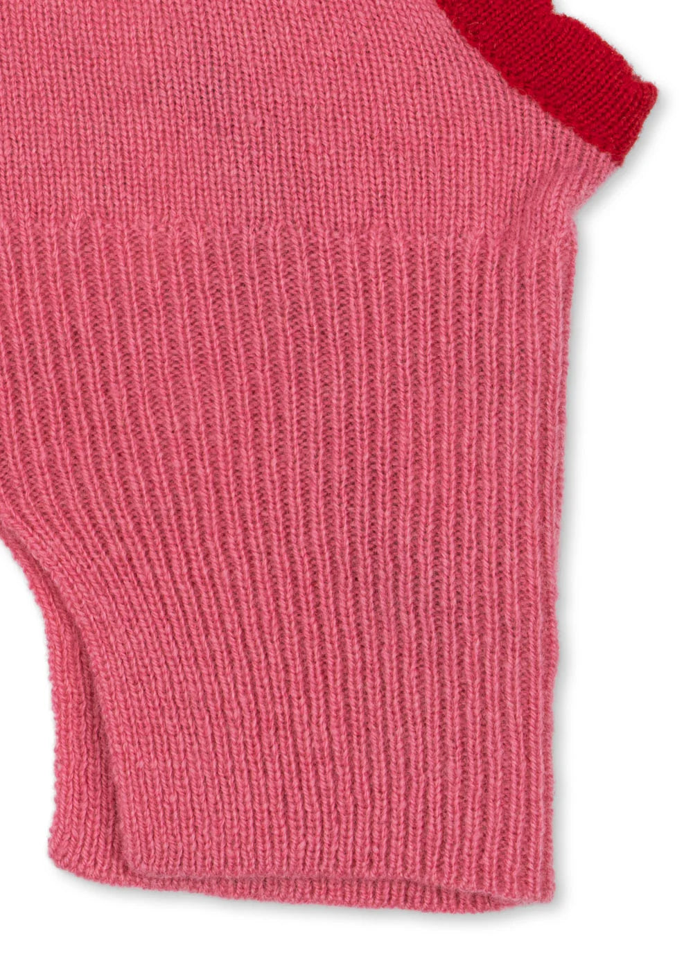 Konges Slojd - Wollmütze Balaclava rosa mit Herz