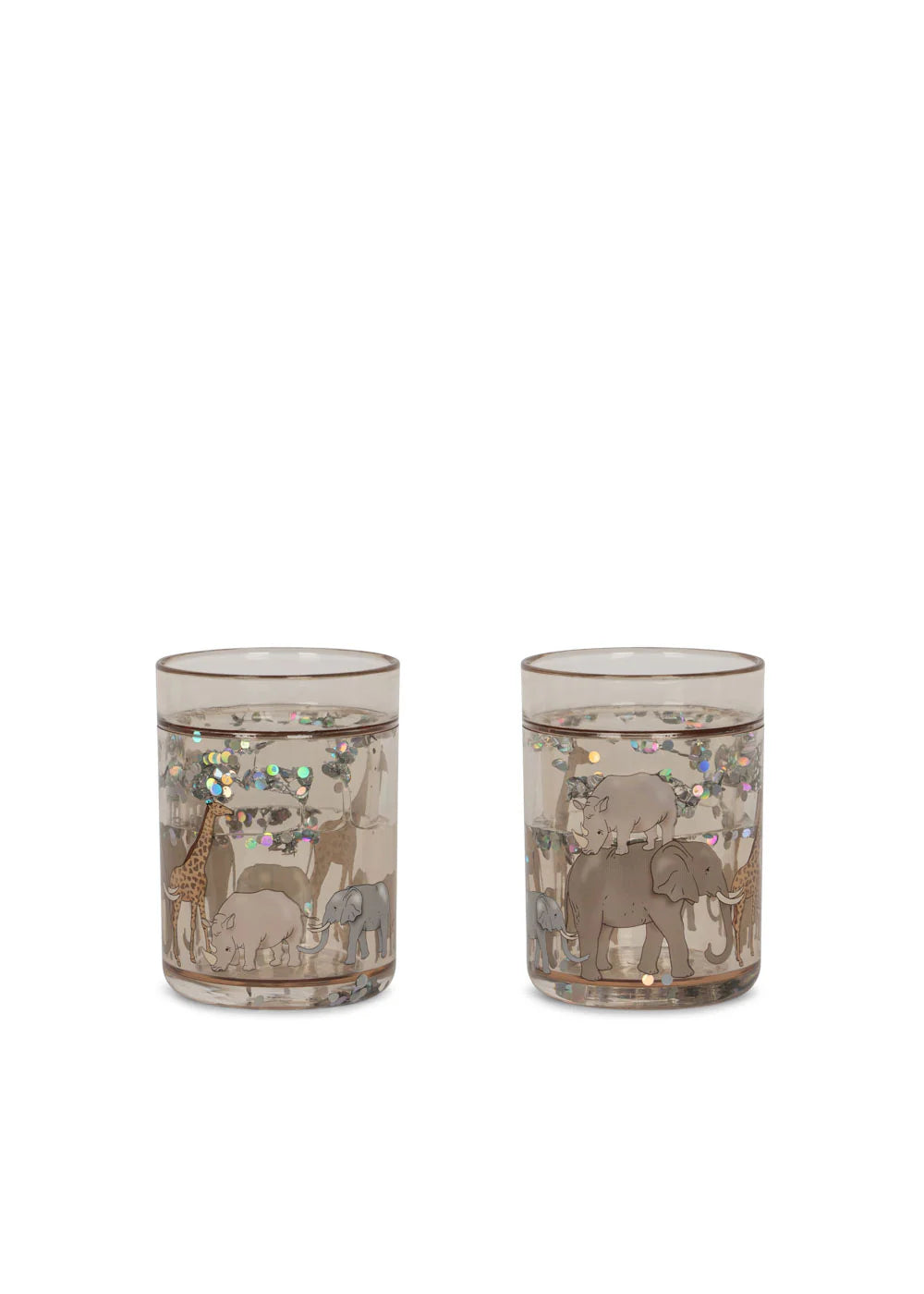 Konges Slojd -  Glitzerbecher Safari 2-er Set