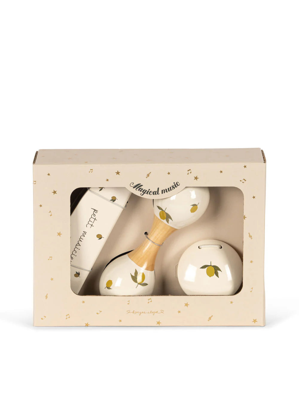 Konges Slojd - Kinder Musikinstrumente Holz - Set Zitronen