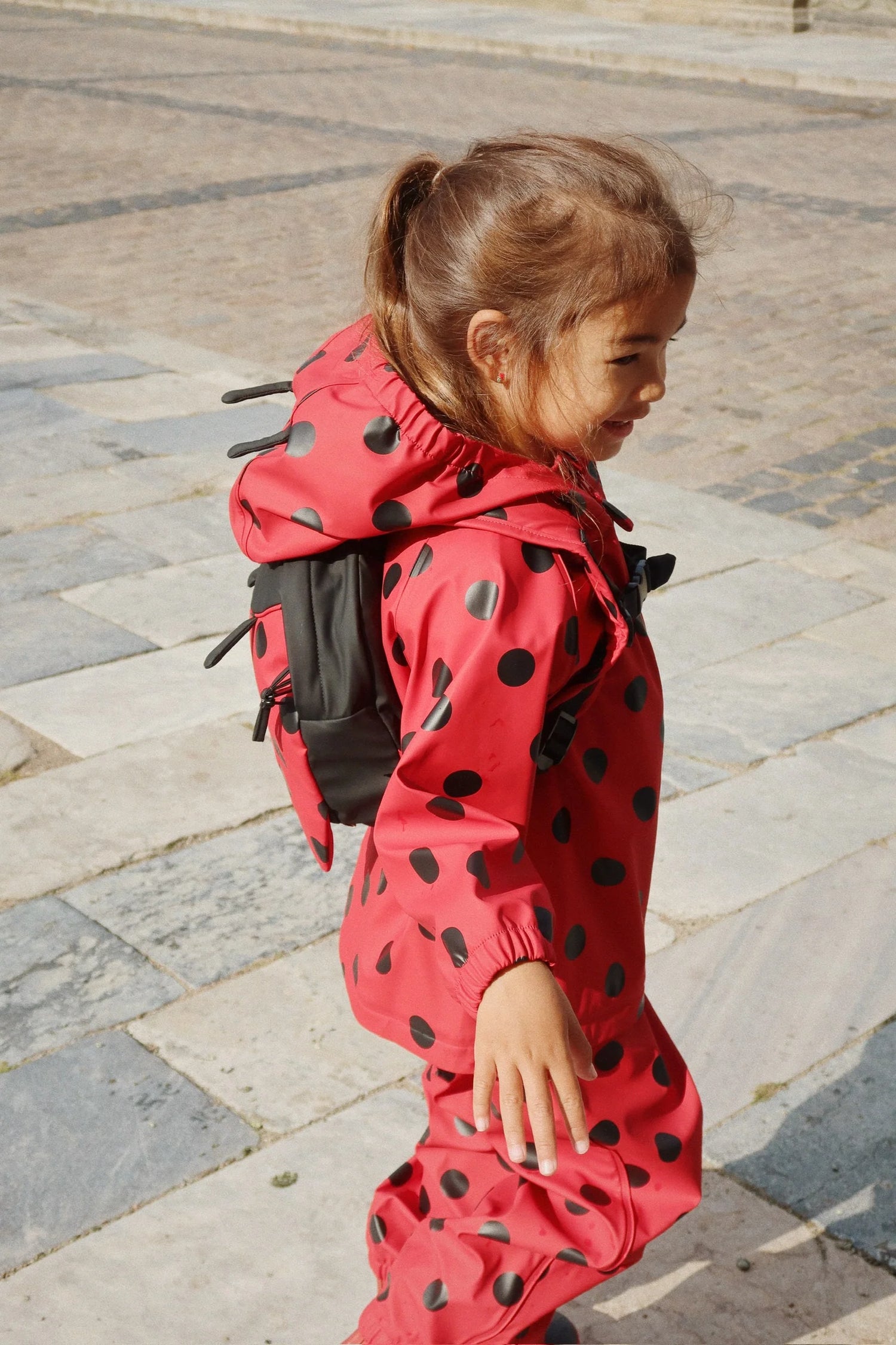 Konges Slojd - Kinder Regenkleidung rot Punkte