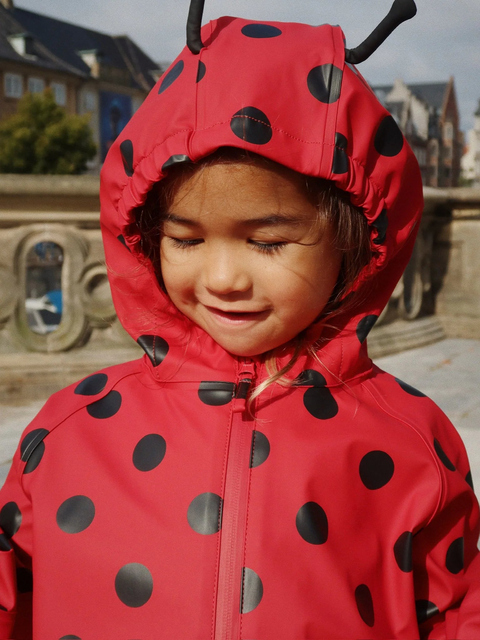 Konges Slojd - Baby Regenkleidung rot Punkte