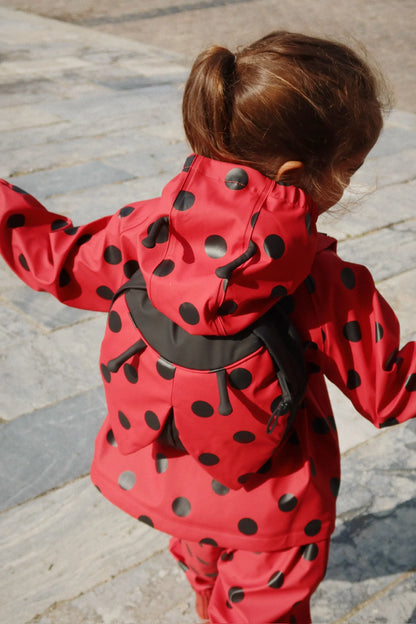 Konges Slojd - Kinder Regenkleidung rot Punkte