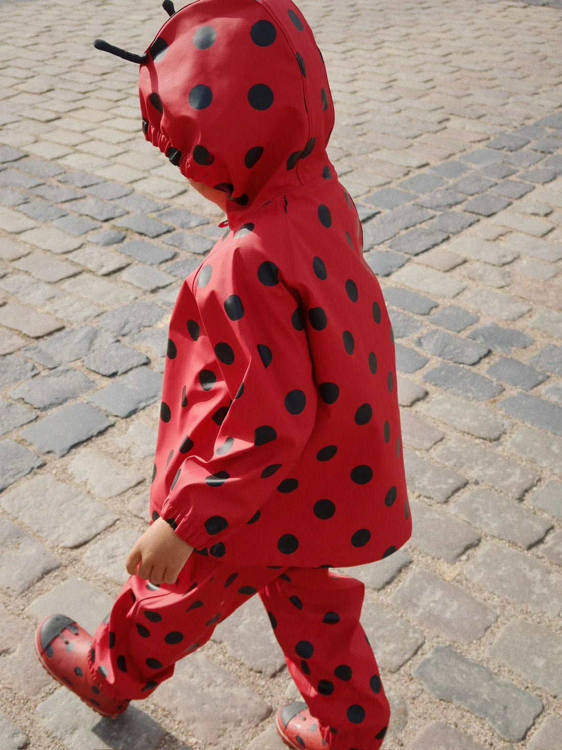 Konges Slojd - Kinder Regenkleidung rot Punkte