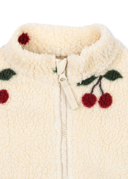 Konges Slojd - Jody Kinder Teddyjacke Kirschen