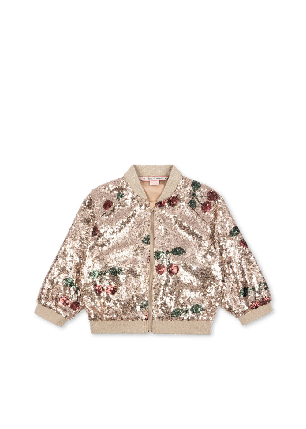 Konges Slojd - Mädchenjacke Pailletten Kirschen