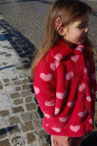 Konges Slojd -  Mädchen Perlen Haarklammer n 2-er Set Kirschen