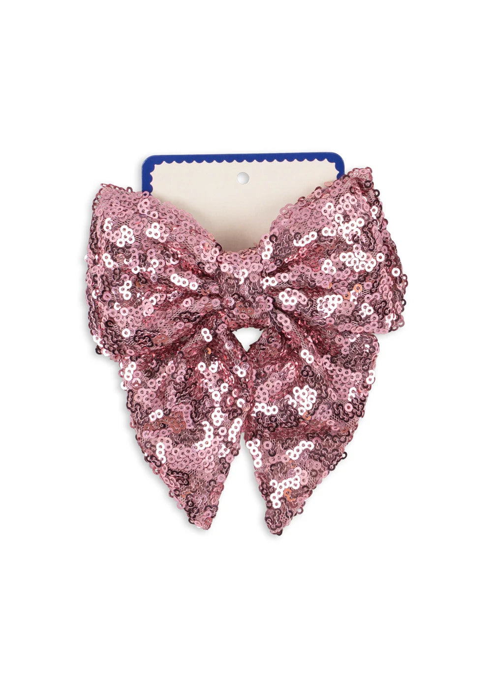 Konges Slojd - Haarspange Tindra Schleife Rosa mit Pailletten