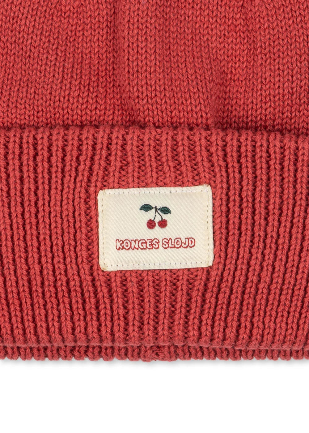 Konges Slojd - Baby Beanie Avely Baumwolle rot