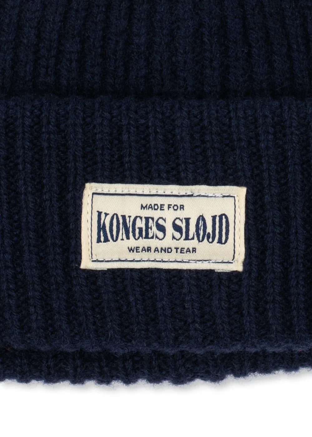 Konges Slojd - Kinder Beanie Basil Wolle blau