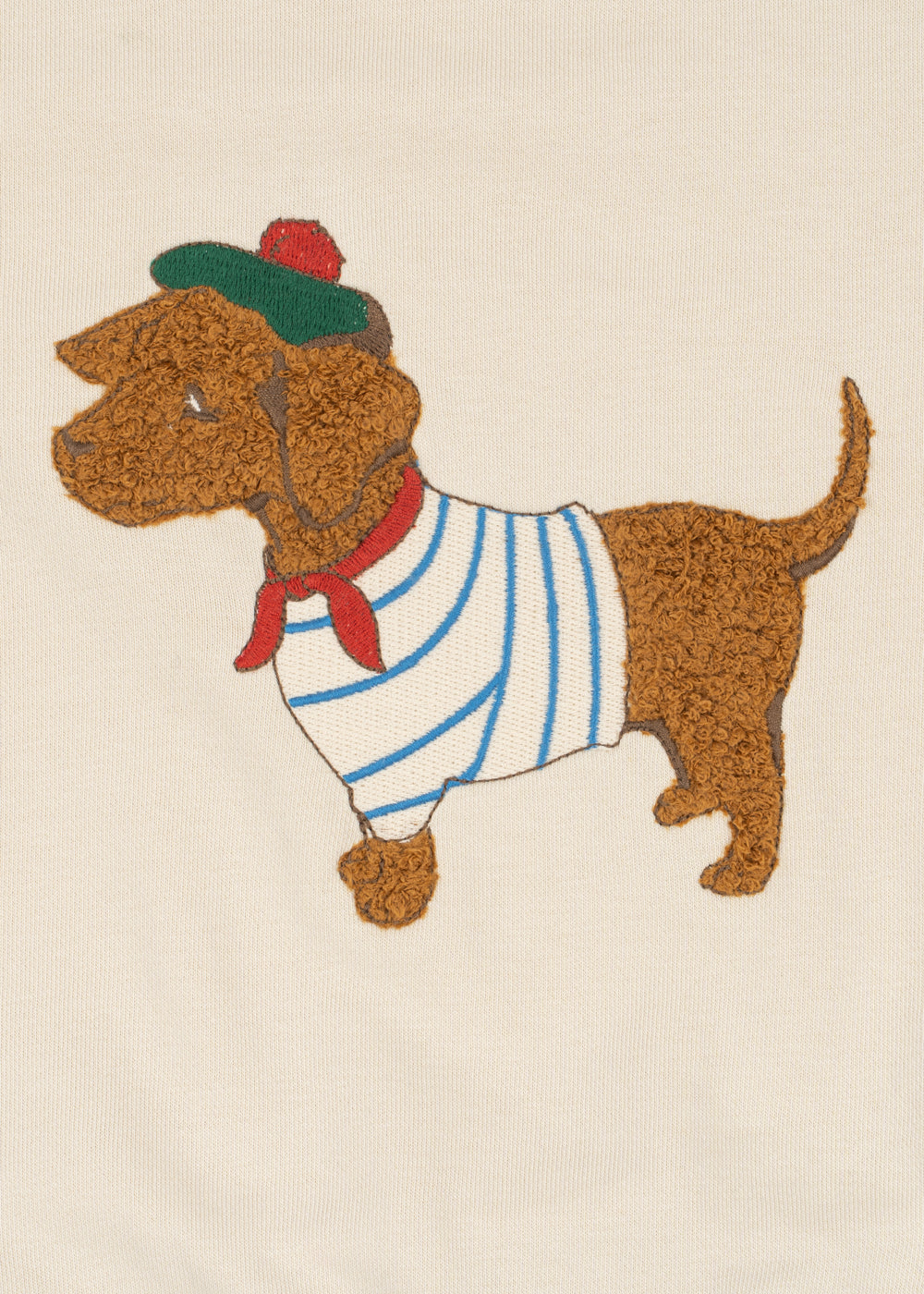 Konges Slojd - Baby Polo-Shirt langarm "Spotty" mit Dackelmotiv