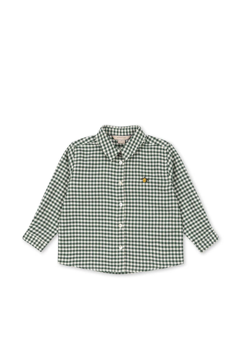 Konges Slojd - Kinder Hemd "Foret" grün für besondere Anlässe