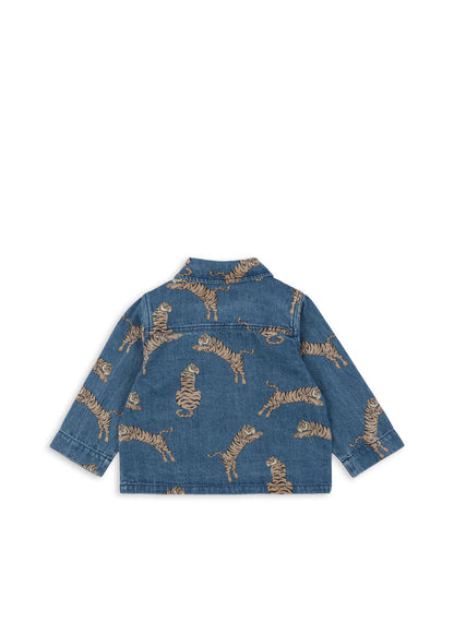 Konges Slojd - Jeansjacke mit Tiger-Print für Kinder