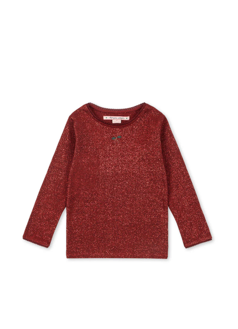 Konges Slojd - Kinder Langarmshirt "Roli” in rot für Mädchen