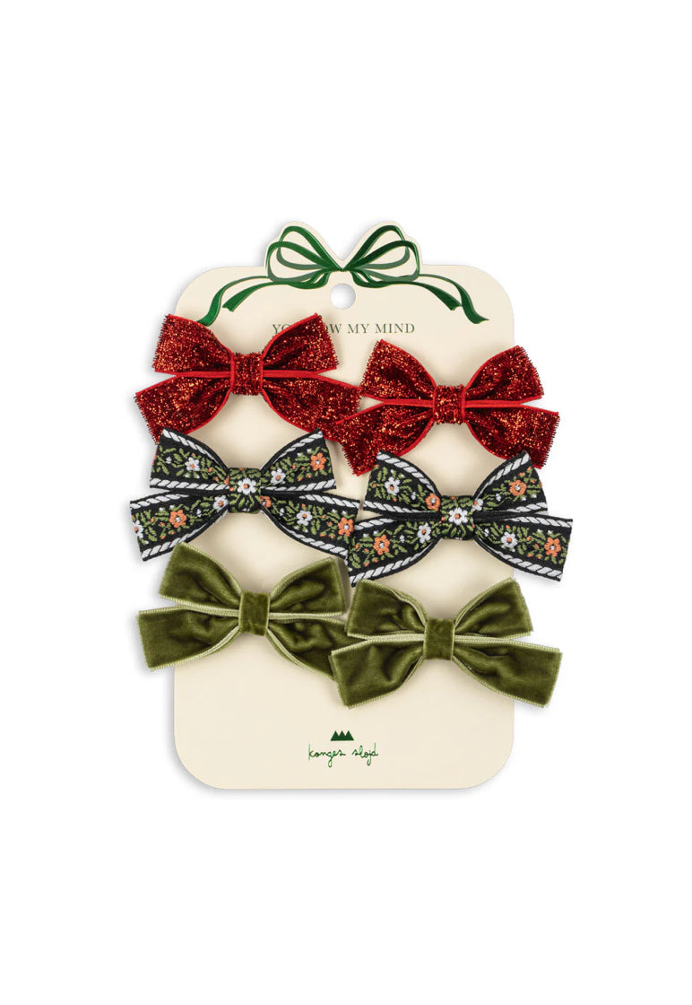 Konges Slojd - Kinder Haarspangen "Mini-Schleifen" für besondere Anlässe