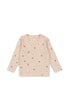 Konges Slojd - Langarmshirt mit Rippen-Stoff für Kinder/Mädchen in rosa aus Baumwolle