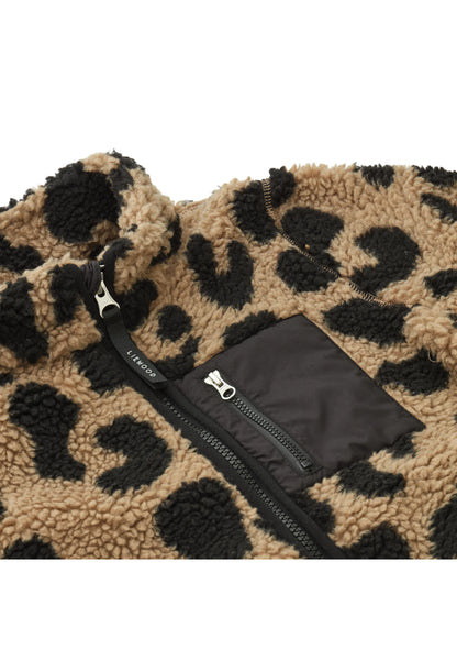 Liewood - Baby Fleecejacke Nelson Leo Print MINI &amp; ME