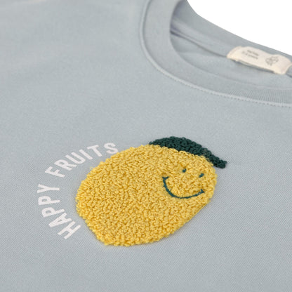 Lässig - Baby Sweater Birne grau aus Biobaumwolle