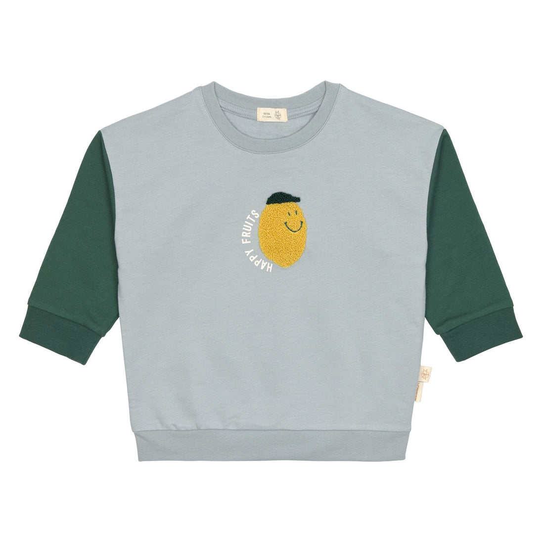 Lässig - Baby Sweater Birne grau aus Biobaumwolle